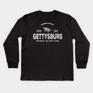 Gettysburg Park 1863 National Military Park Kids Long Sleeve T-Shirt